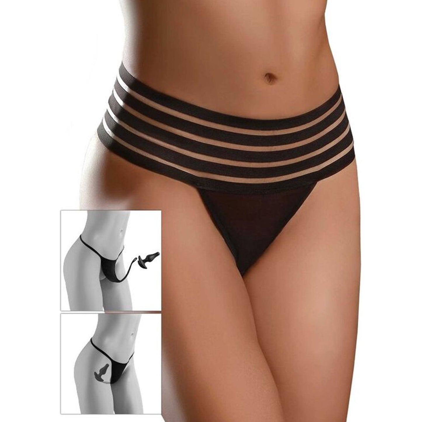 HookUp Panties Crotchless Love Garter