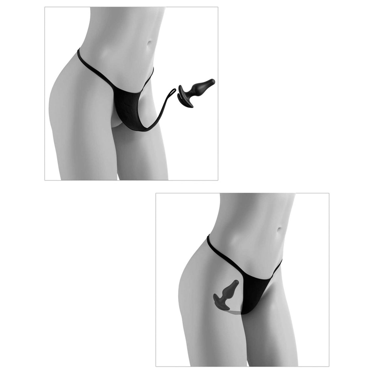HookUp Panties - Crotchless Pleasure pearls string