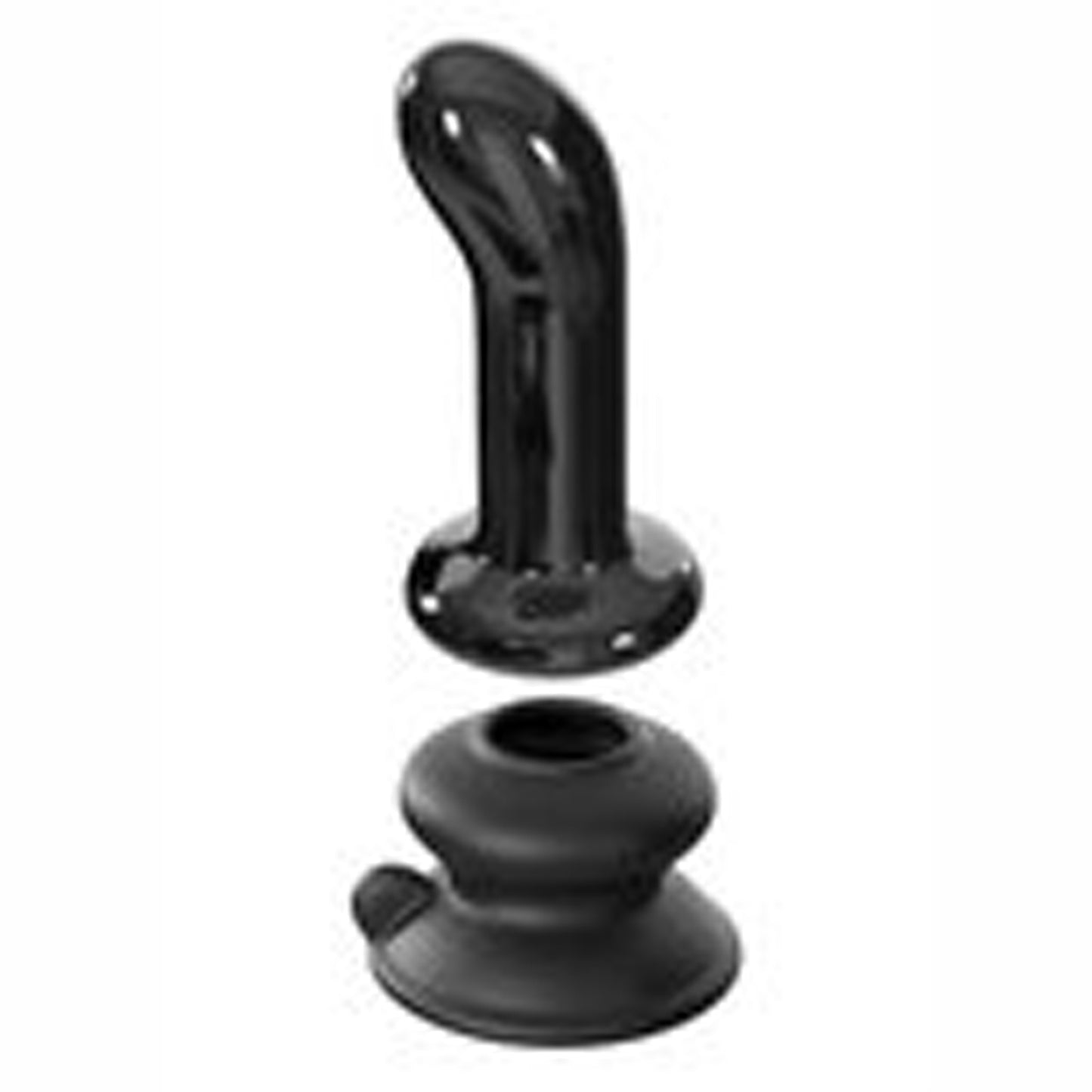 Icicles glazen prostaat plug met zuignap nr. 84