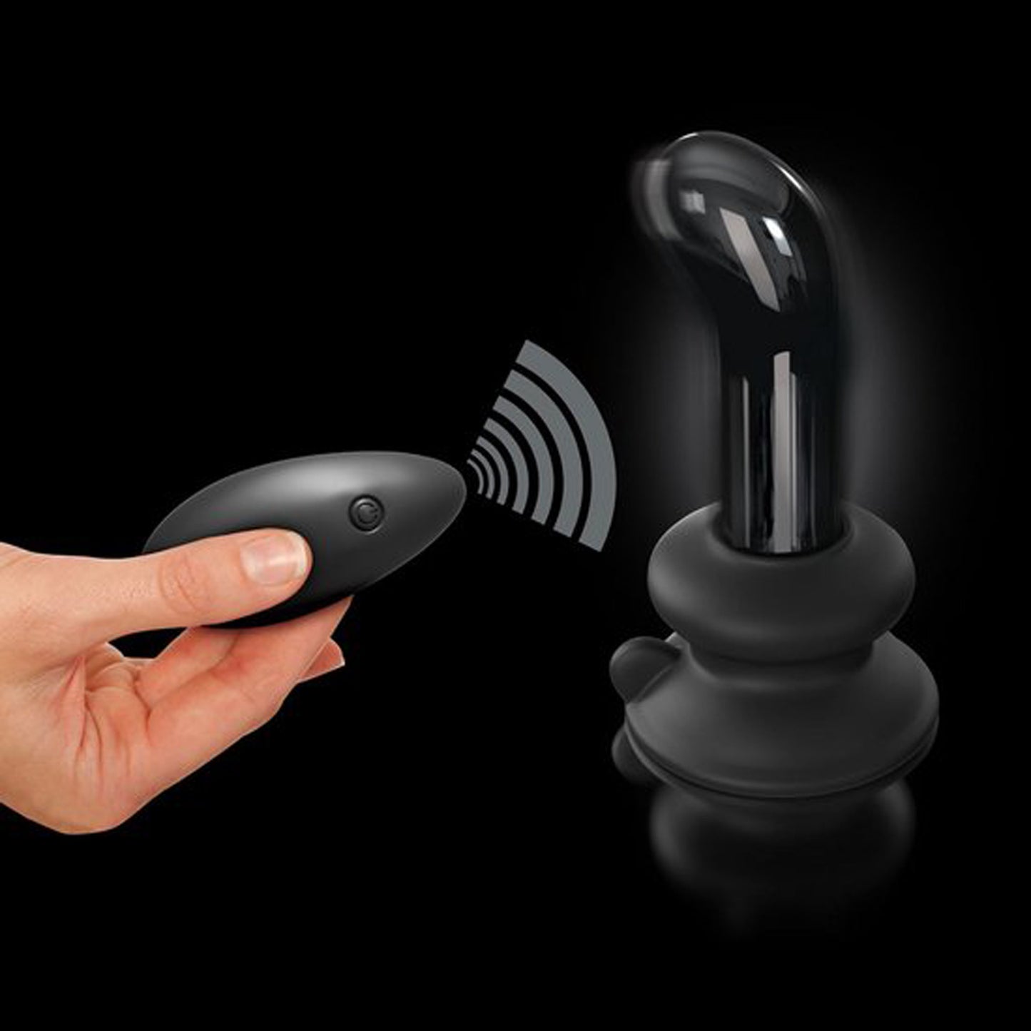 Icicles glazen prostaat plug met zuignap nr. 84