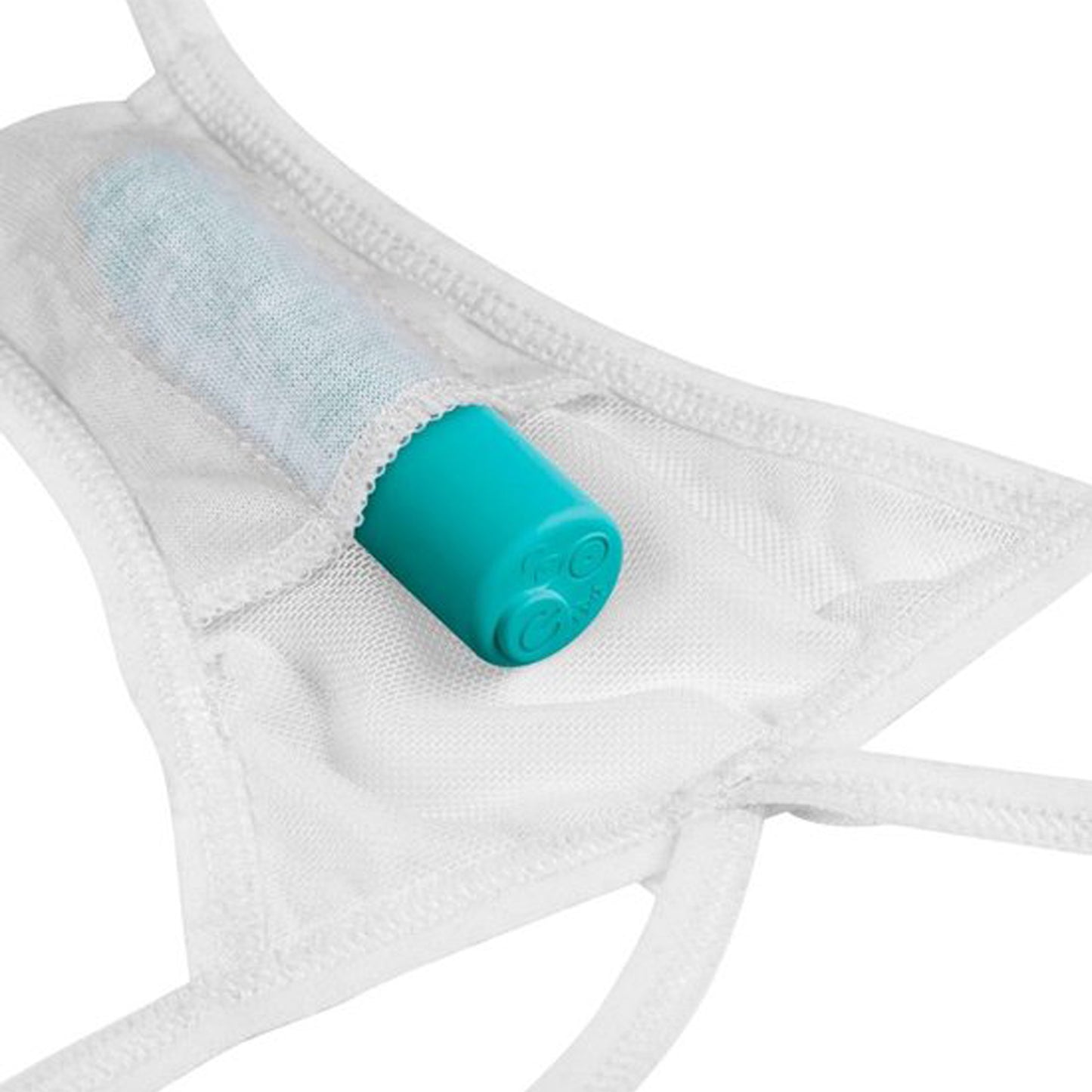 HookUp Panties Remote Bow-Tie string - white