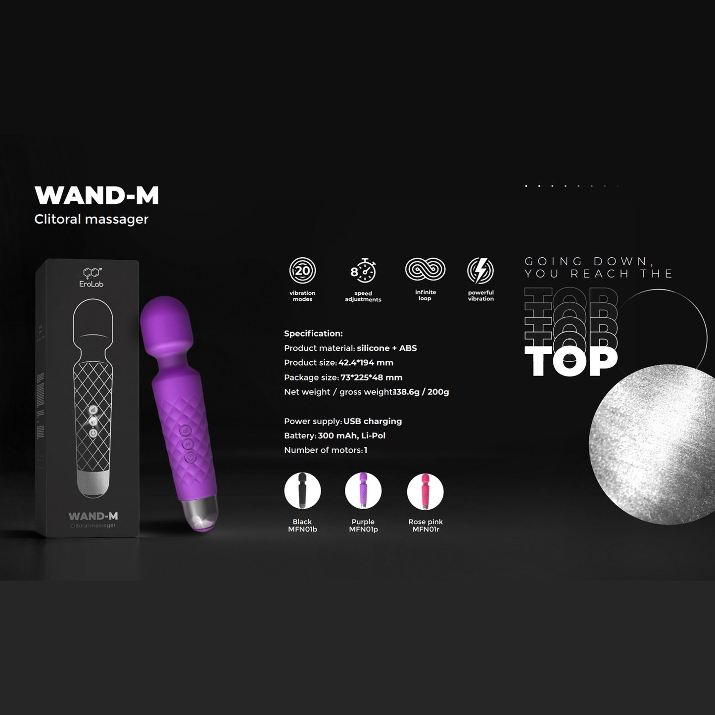 Erolab Vibrator Wand-M