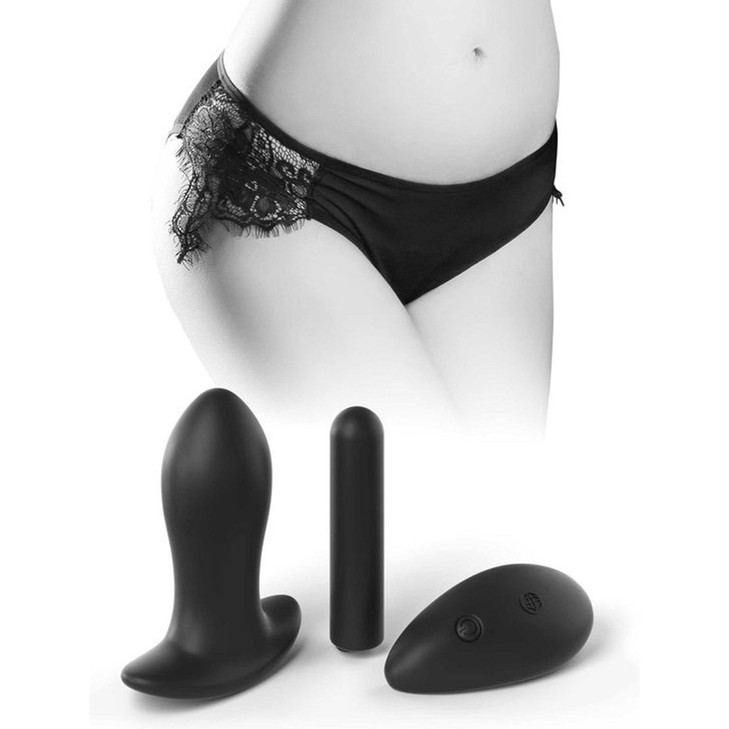 HookUp Panties Remote Princess Panty - zwart